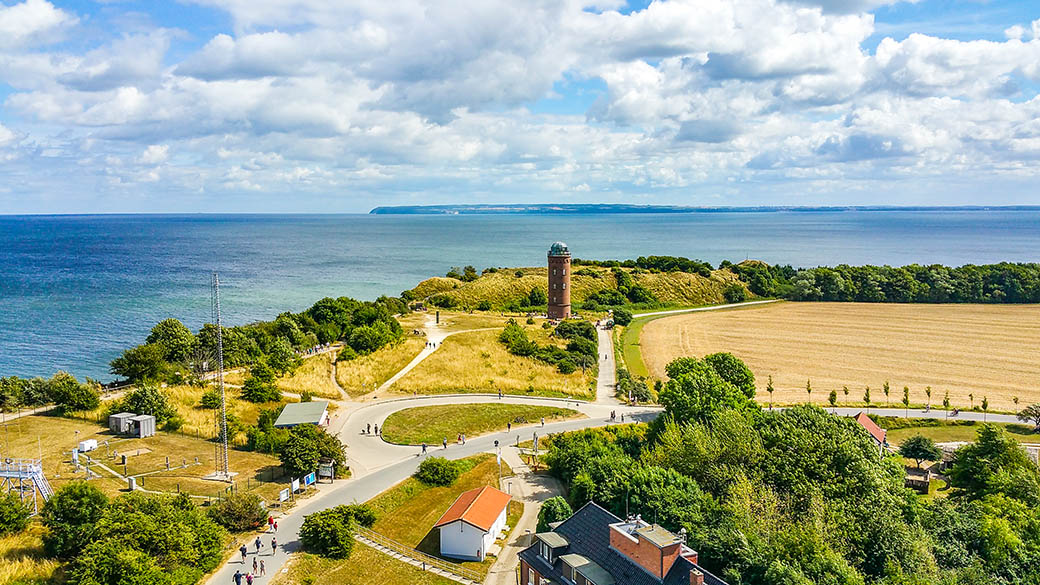 Blick vom Leuchtturm auf Kap Arkona